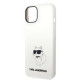 Karl Lagerfeld KLHMP14MSNCHBCHApple iPhone 14 Plus hardcase white Silicone Choupette MagSafe