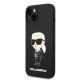 Karl Lagerfeld KLHMP14MSNIKBCKApple iPhone 14 Plus hardcase black Silicone Ikonik Magsafe