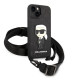 Karl Lagerfeld KLHCP14SSTKMK Apple iPhone 14 black hardcase Monogram Ikonik Patch