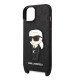 Karl Lagerfeld KLHCP14SSTKMK Apple iPhone 14 black hardcase Monogram Ikonik Patch