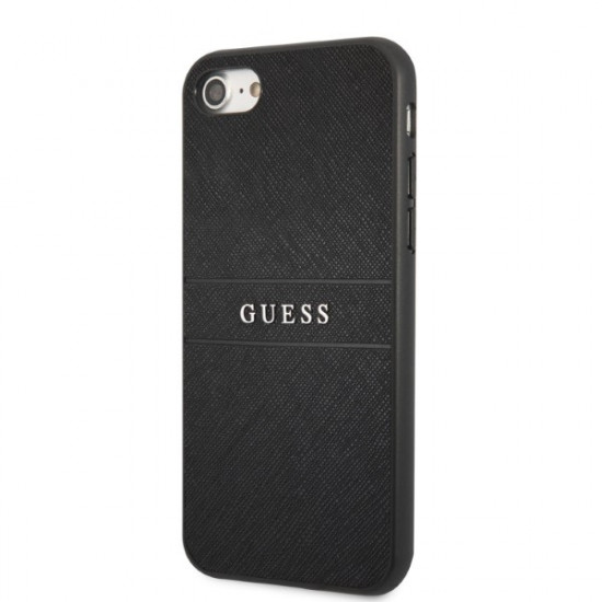 Guess GUHCI8PSASBBK iPhone 7/8 / SE 2020 / SE 2022 black Saffiano Strap