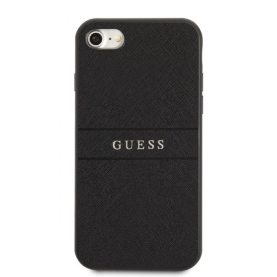 Guess GUHCI8PSASBBK iPhone 7/8 / SE 2020 / SE 2022 black Saffiano Strap