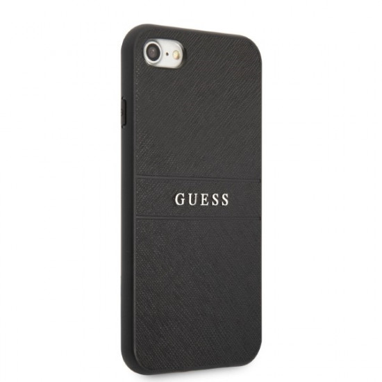 Guess GUHCI8PSASBBK iPhone 7/8 / SE 2020 / SE 2022 black Saffiano Strap