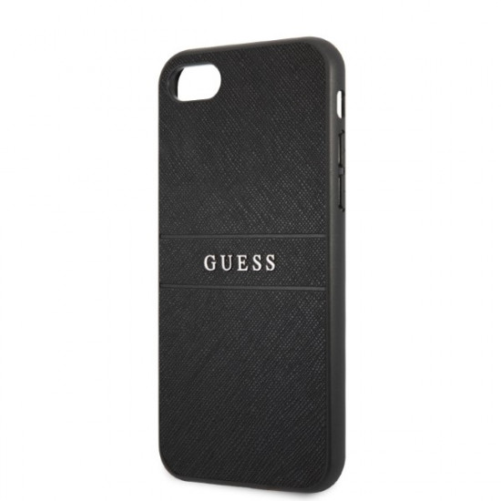 Guess GUHCI8PSASBBK iPhone 7/8 / SE 2020 / SE 2022 black Saffiano Strap