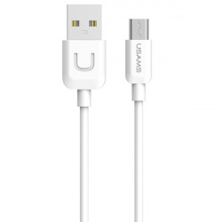 USAMS cable U-Turn microUSB 1m white 2A MICUSBXD02 (US-SJ098)