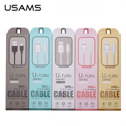 USAMS cable U-Turn microUSB 1m white 2A MICUSBXD02 (US-SJ098)
