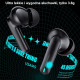 USAMS Headphones Bluetooth 5.3 TWS XJ13 series Gaming Earbuds bezprzewodowe black BHUXJ01 (US-XJ13)