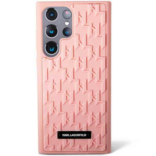 Karl Lagerfeld KLHCS23LRUPKLPP Samsung S23 Ultra S918 hardcase pink 3D Monogram