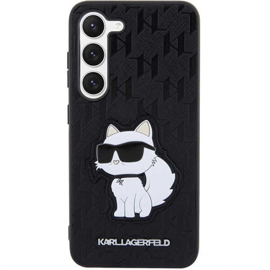 Karl Lagerfeld KLHCS23MSAKLHCPK Samsung S23+ S916 hardcase black Saffiano Monogram Choupette