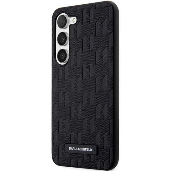 Karl Lagerfeld KLHCS23MSAKLHPK Samsung S23+ S916 hardcase black Saffiano Mono Metal Logo