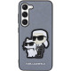 Karl Lagerfeld KLHCS23MSANKCPG Samsung S23+ S916 hardcase grey Saffiano Karl & Choupette