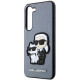 Karl Lagerfeld KLHCS23MSANKCPG Samsung S23+ S916 hardcase grey Saffiano Karl & Choupette