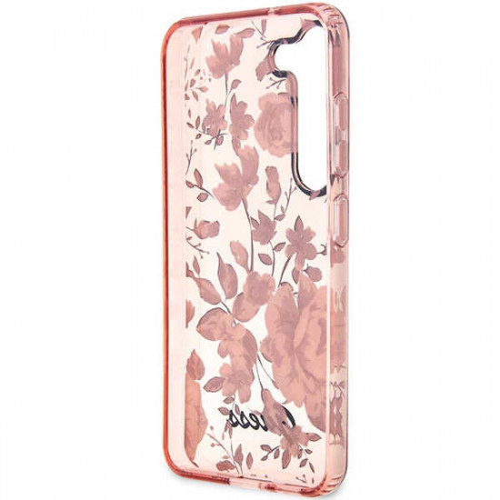 Guess GUHCS23SHCFWSP S23 pink hardcase Flower Collection