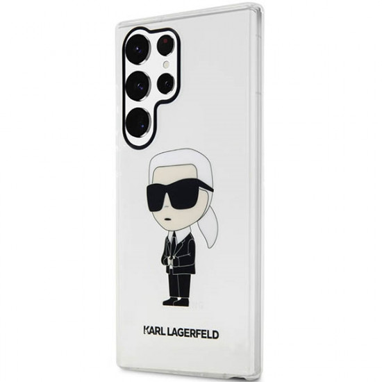 Karl Lagerfeld KLHCS23LHNIKTCT S23 Ultra transparent hardcase Ikonik Karl Lagerfeld