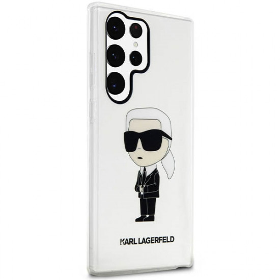 Karl Lagerfeld KLHCS23LHNIKTCT S23 Ultra transparent hardcase Ikonik Karl Lagerfeld