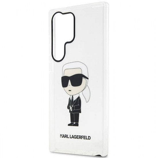 Karl Lagerfeld KLHCS23LHNIKTCT S23 Ultra transparent hardcase Ikonik Karl Lagerfeld