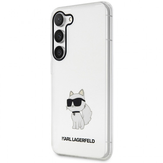 Karl Lagerfeld KLHCS23SHNCHTCT S23 transparent hardcase Ikonik Choupette