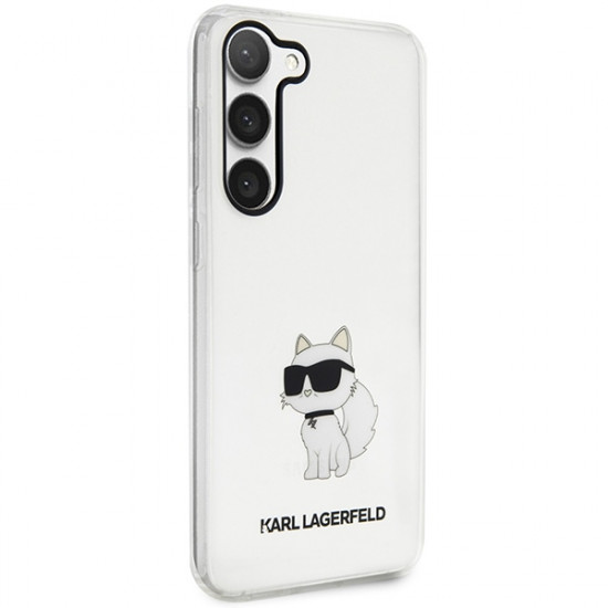 Karl Lagerfeld KLHCS23SHNCHTCT S23 transparent hardcase Ikonik Choupette