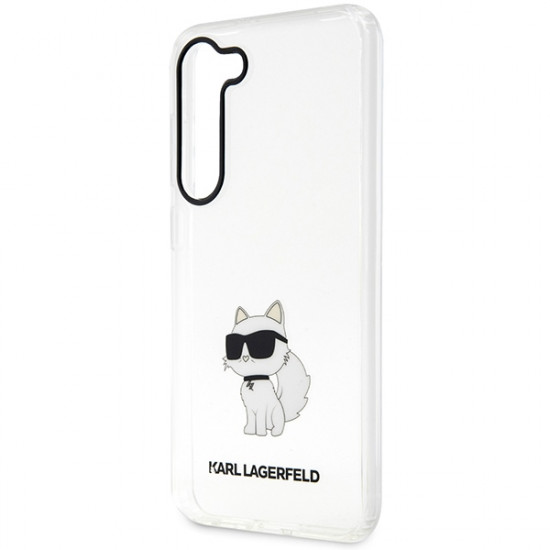 Karl Lagerfeld KLHCS23SHNCHTCT S23 transparent hardcase Ikonik Choupette