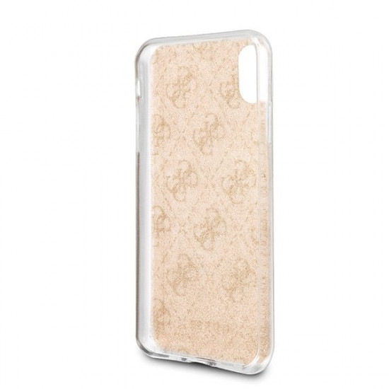 Guess GUHCPXPCU4GLGO iPhone X/Xs gold hard case 4G Glitter