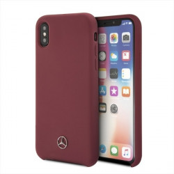 Mercedes MEHCPXSILRE iPhone X hard case red
