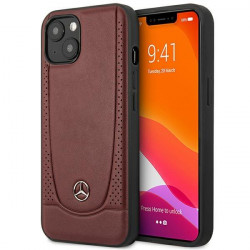 Mercedes MEHCP14MARMRE iPhone 14 Plus 6.7" red / red hardcase Leather Urban Bengale