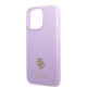 Guess GUHCP13LPS4MU iPhone 13 Pro / 13 6,1" purple hardcase Saffiano 4G Small Metal Logo