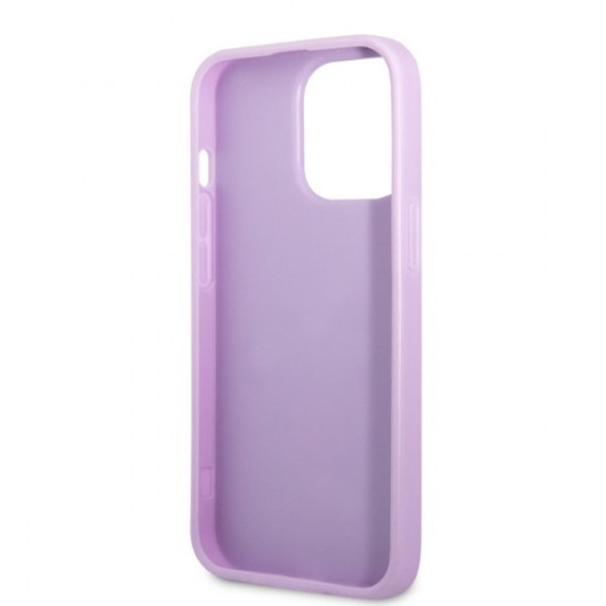 Guess GUHCP13LPS4MU iPhone 13 Pro / 13 6,1" purple hardcase Saffiano 4G Small Metal Logo