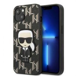Karl Lagerfeld KLHCP13SPMNIKBK iPhone 13 mini 5,4" hardcase black Monogram Ikonik Patch