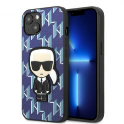 Karl Lagerfeld KLHCP13SPMNIKBL iPhone 13 mini 5,4" hardcase blue Monogram Ikonik Patch