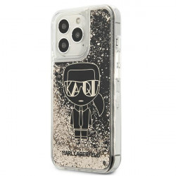 Karl Lagerfeld KLHCP13LLGGKBK iPhone 13 Pro/ 13 6,1"black hardcase Liquid Glitter Gatsby