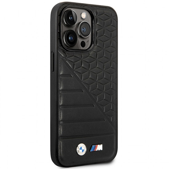 BMW Case BMHCP14X22PMGK iPhone 14 Pro Max 6,7" black Bi Pattern