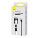 Baseus StarSpeed 3in1 USB-A/USB-C - micro USB - Lightning Cable 3,5A, 1.2m (black) Baseus StarSpeed 3in1 USB-A/USB-C - micro USB - Lightning Cable 3,5A, 1.2m (black)