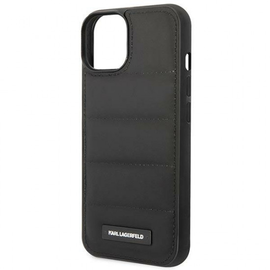 Karl Lagerfeld KLHCP14MPSQAK Apple iPhone 14 Plus hardcase black Puffy Elongated Logo