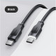 USAMS USB-C - USB-C Cable PD 1,2m 100W Lithe Series black SJ567USB01(US-SJ567)