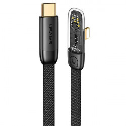 USAMS Cable USB-C - Lightning PD 20W Iceflake Series 1,2m black SJ583USB01 (US-SJ583)