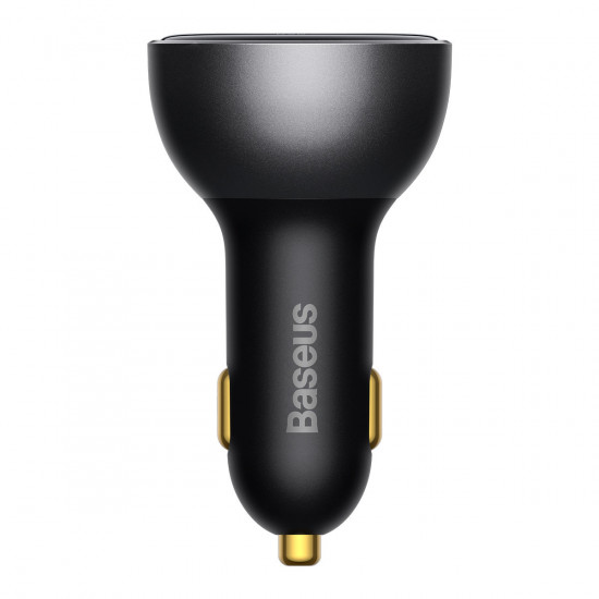 Baseus Digital Display Car Charger USB-A/USB-C PD 3.1 140W + USB-C 5A 240W cable 1m black
