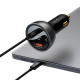 Baseus Digital Display Car Charger USB-A/USB-C PD 3.1 140W + USB-C 5A 240W cable 1m black