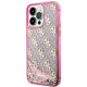 Guess GUHCP14LLC4PSGP iPhone 14 Pro 6.1" pink hardcase Liquid Glitter 4G Transculent