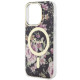 Guess GUHMP14LHCFWSK iPhone 14 Pro 6.1" black hardcase Flower MagSafe