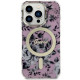 Guess GUHMP14LHCFWSP iPhone 14 Pro 6.1" pink hardcase Flower MagSafe