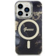 Guess GUHMP14LHTMRSK iPhone 14 Pro 6.1" black hardcase Golden Marble MagSafe