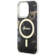 Guess GUHMP14LHTMRSK iPhone 14 Pro 6.1" black hardcase Golden Marble MagSafe