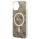 Guess GUHMP14SH4STW iPhone 14 6.1" brown hardcase 4G MagSafe