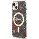 Guess GUHMP14SHCFWSA iPhone 14 6.1" khaki hardcase Flower MagSafe