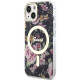 Guess GUHMP14SHCFWSK iPhone 14 6.1" black hardcase Flower MagSafe