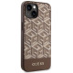 Guess GUHMP14SHGCFSEW iPhone 14 6.1" brown hardcase GCube Stripes MagSafe