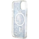 Guess GUHMP14SHLEOPWB iPhone 14 6.1" blue hardcase Leopard MagSafe