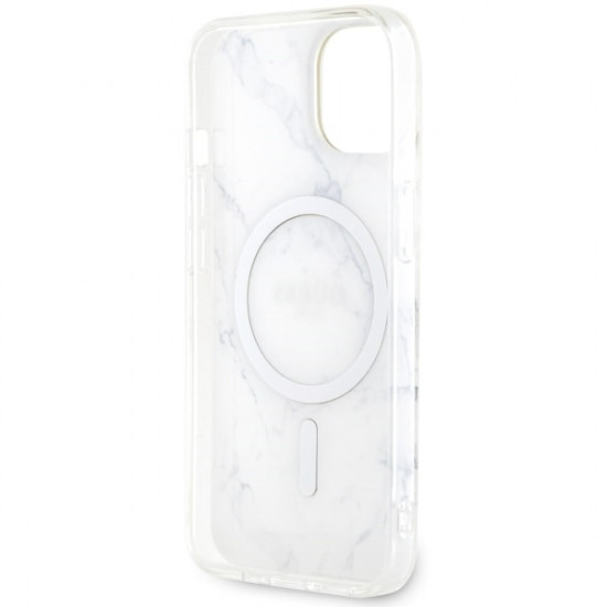 Guess GUHMP14SPCUMAH iPhone 14 6.1" white hardcase Marble MagSafe