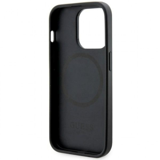 Guess GUHMP14XHGCFSEK iPhone 14 Pro Max 6.7" black hardcase GCube Stripes MagSafe